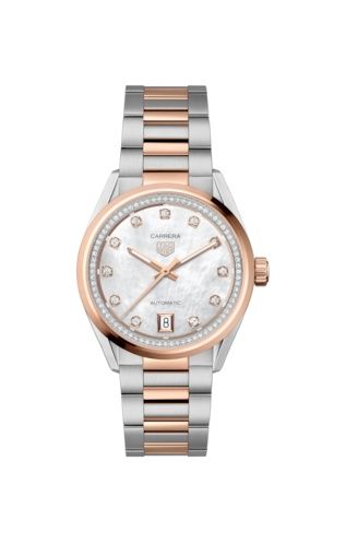 TAG Heuer Carrera Date 36 Stainless Steel - Rose Gold / MOP - Diamond